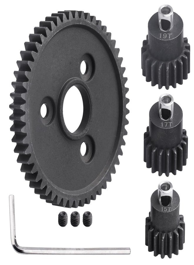 FriHobby Metal Steel 54T 32P Spur Gear with 15T/17T/19T Pinions Gear Sets Replace 3956 for Traxxas Slash Rustler Stampede E-REVO Summit ST Rally Raptor R T-Maxx 2WD VXL - Image 1